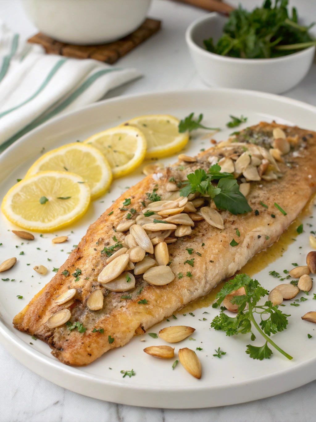 Baked Trout Almondine: 5 Easy Steps to a Gourmet Delight 4 baked trout almondine334132 Final result