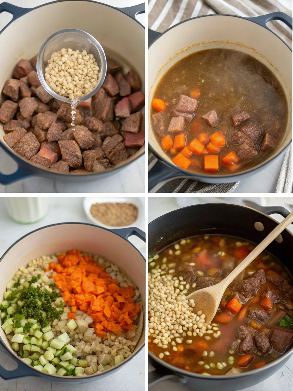 Beef and Barley Soup: 5 Secrets to Perfect Cozy Comfort 3 beef and barley soup step by step