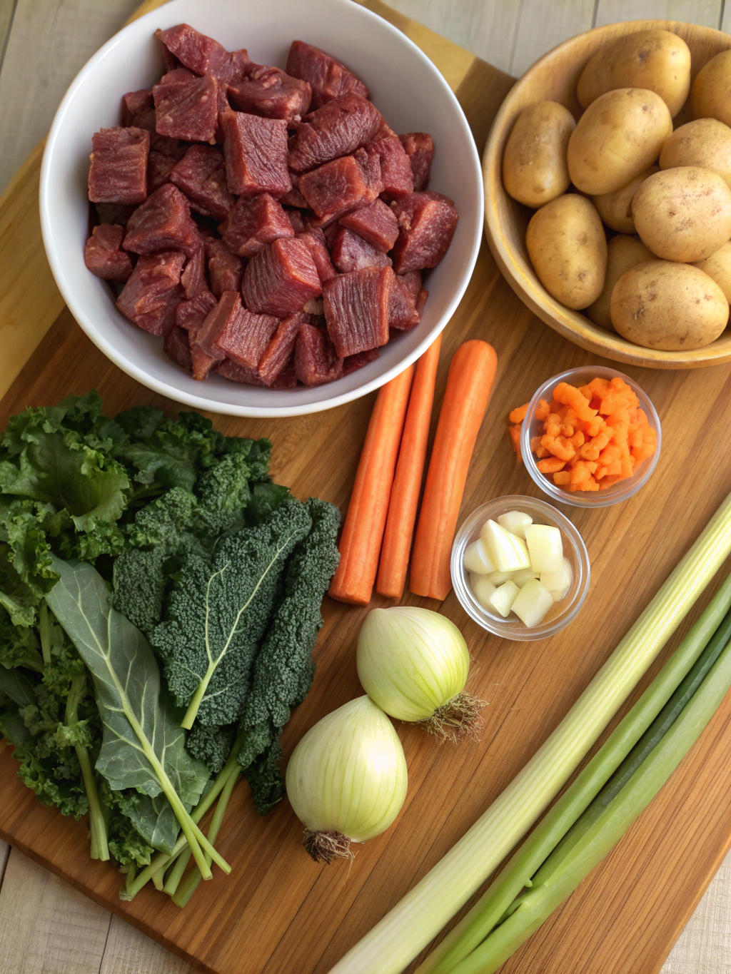Beef and Kale Stew: great 5 Reasons why Will Warm You 2 beef and kale stew ingrdien