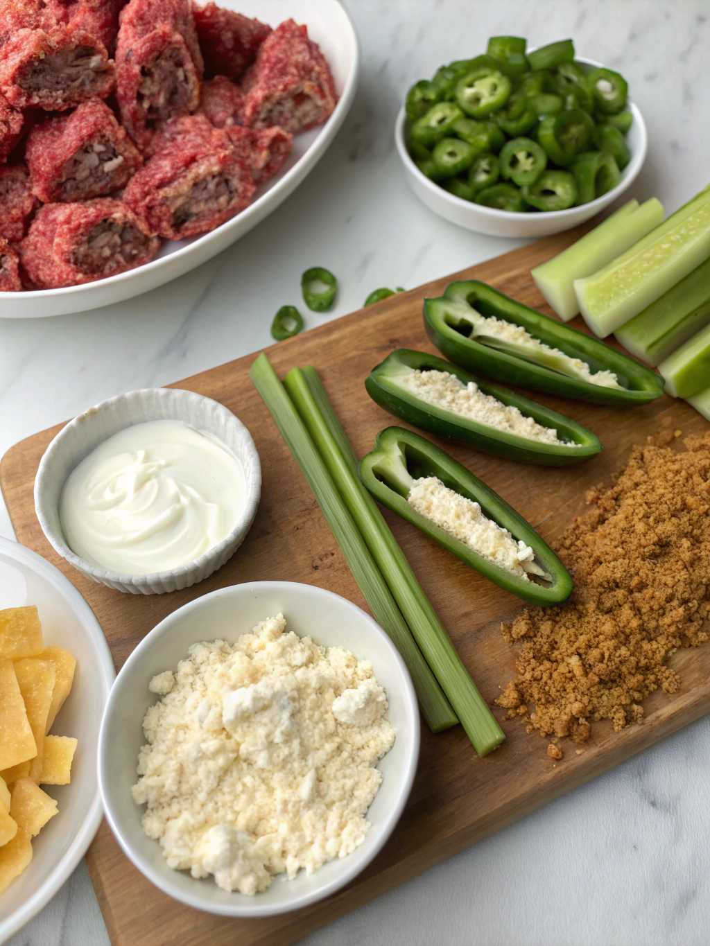 Beef Jalapeno Poppers: Best 7 Spicy Snack Ideas You’ll Love! 2 beef jalapeno poppers ingrdien