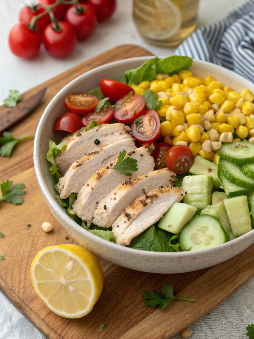 Chicken and Corn Salad Recipe: 3 Easy Steps to Deliciousness! 2 chicken and corn salad recipe ingrdien