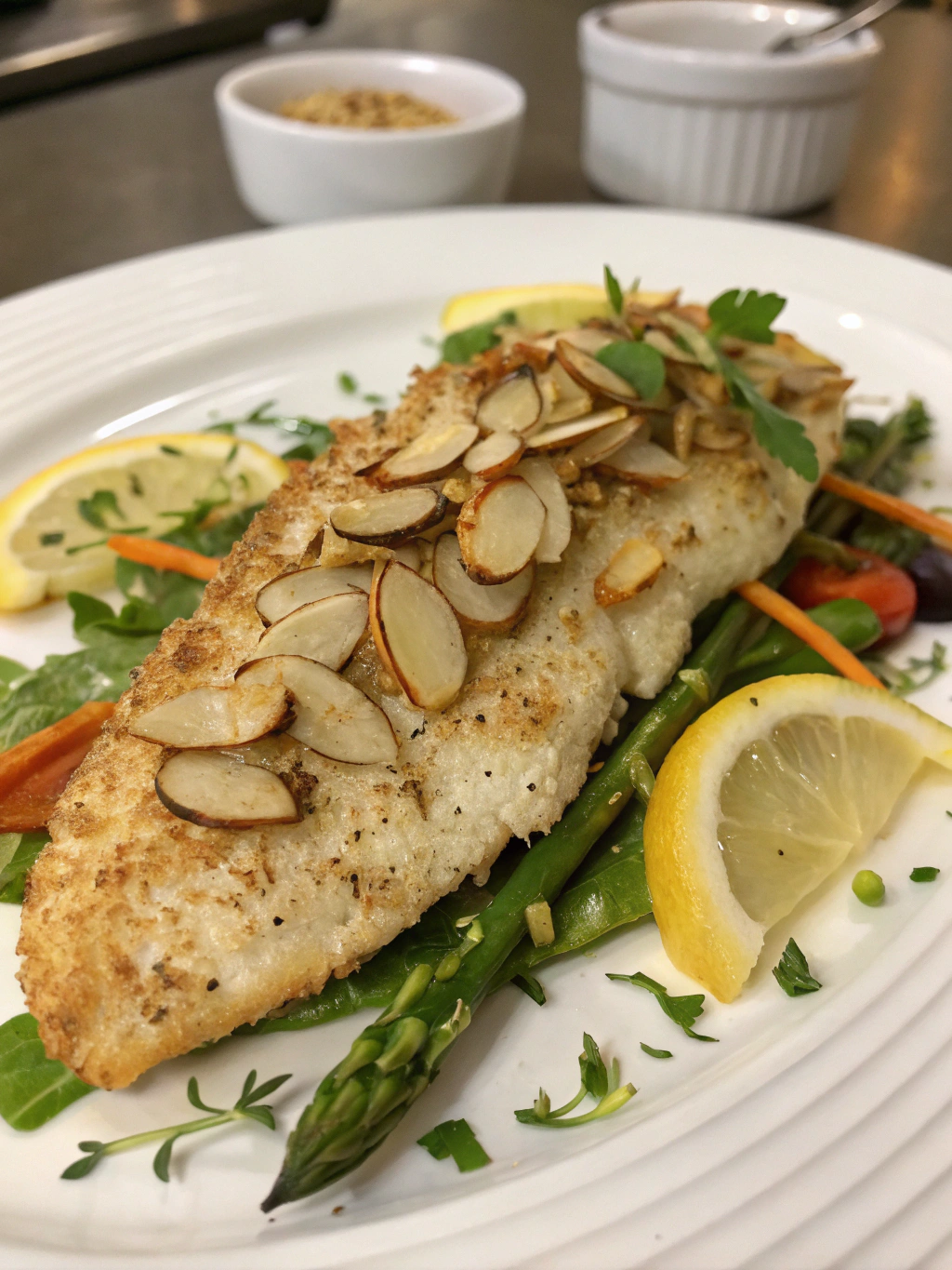 Flounder Almondine: 5 Simple Steps to a Gourmet Meal 4 flounder almondine360850 Final result