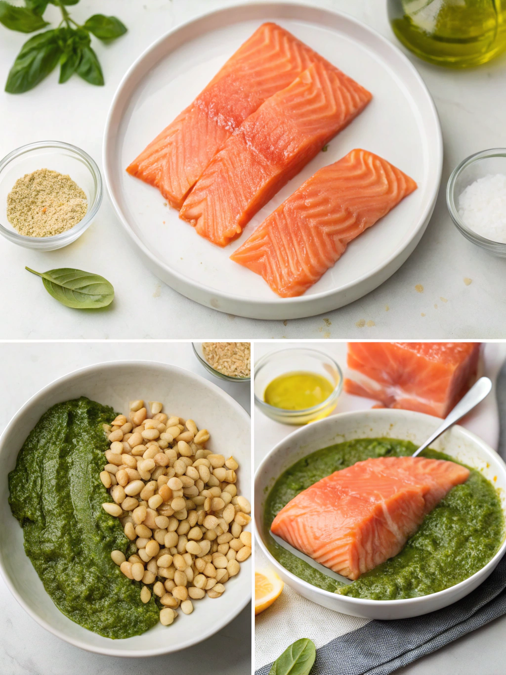 Pesto Salmon Recipe: 3 Easy Steps You Need to Try Today! 3 pesto salmon recipe362870 step by step