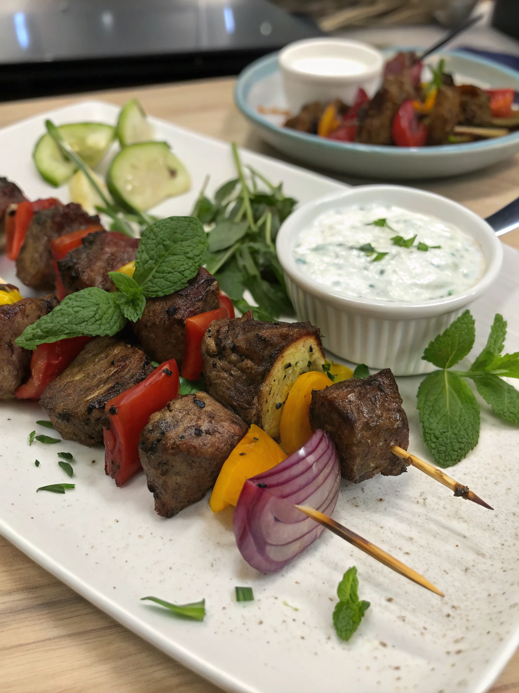 Beef Kabobs: 7 Easy Steps for Juicy BBQ Perfection! 4 beef kabobs Final result