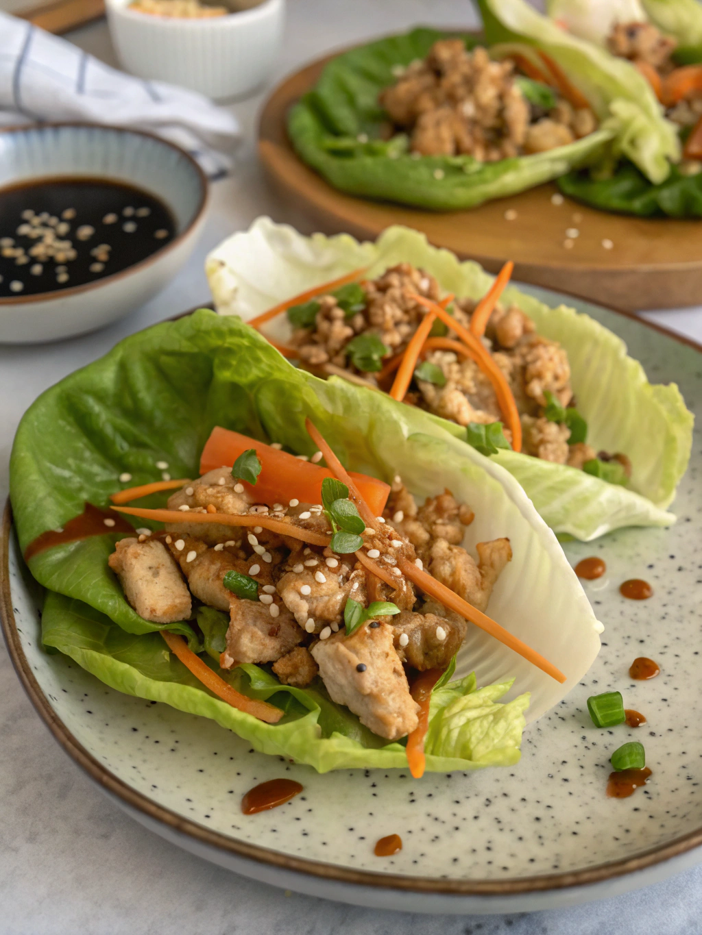 Chicken Lettuce Wraps Recipe: 5 Easy Steps to Deliciousness 4 chicken lettuce wraps recipe Final result