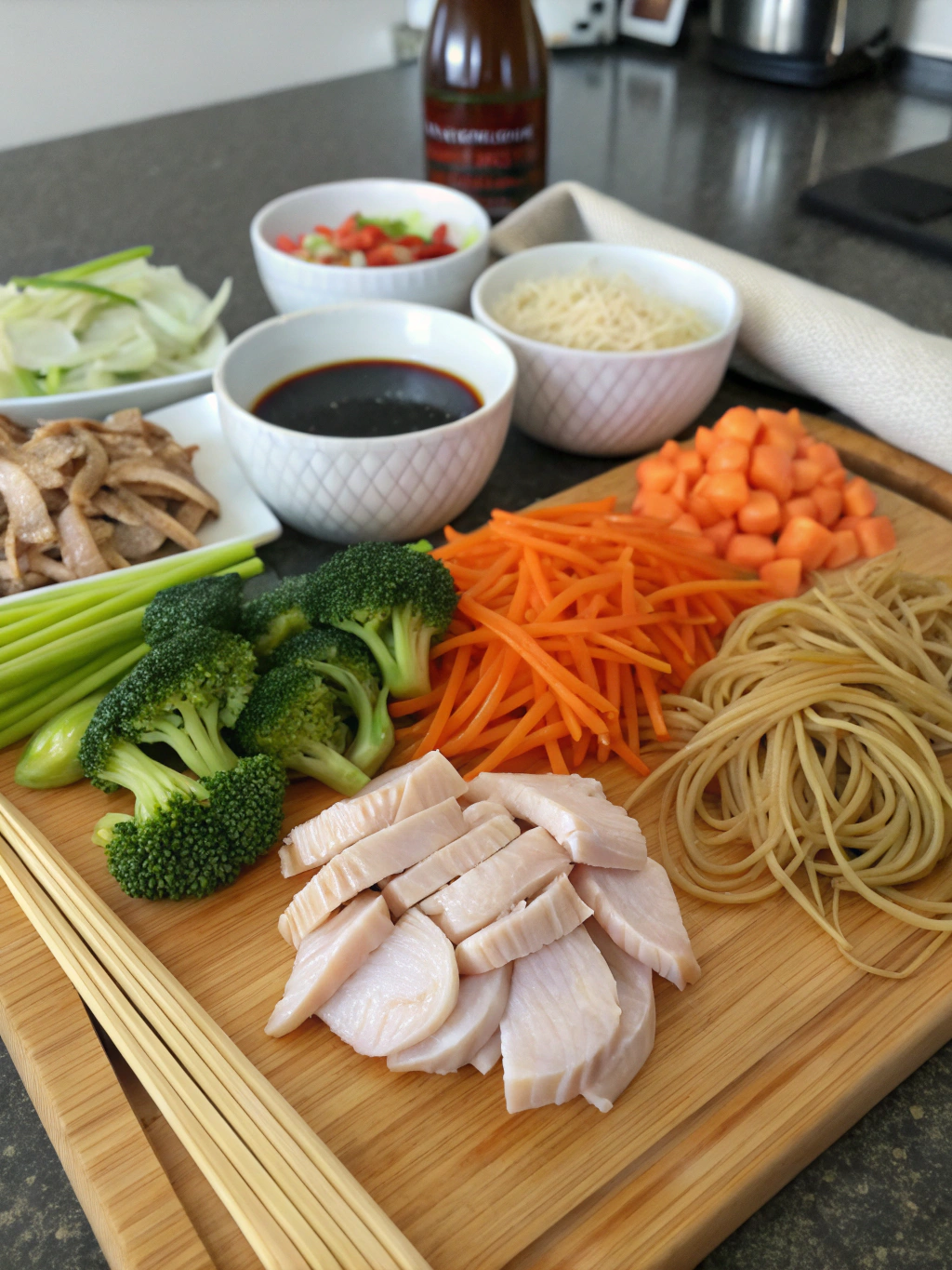 Chicken Lo Mein Recipe: 5 Easy Steps to a Flavorful Dish! 2 chicken lo mein recipe ingrdien